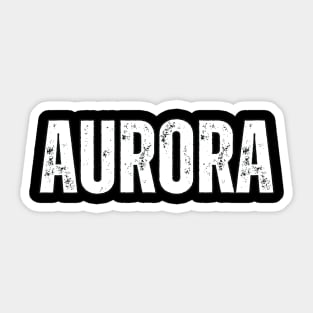 Aurora Name Gift Birthday Holiday Anniversary Sticker